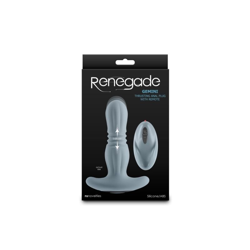 Vibrator anal prostata miscare sus jos Renegade - Gemini - Gray