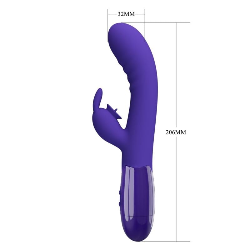 Vibrator cu stimulator clitoridian Pretty Love Orgasmic 20.6cm