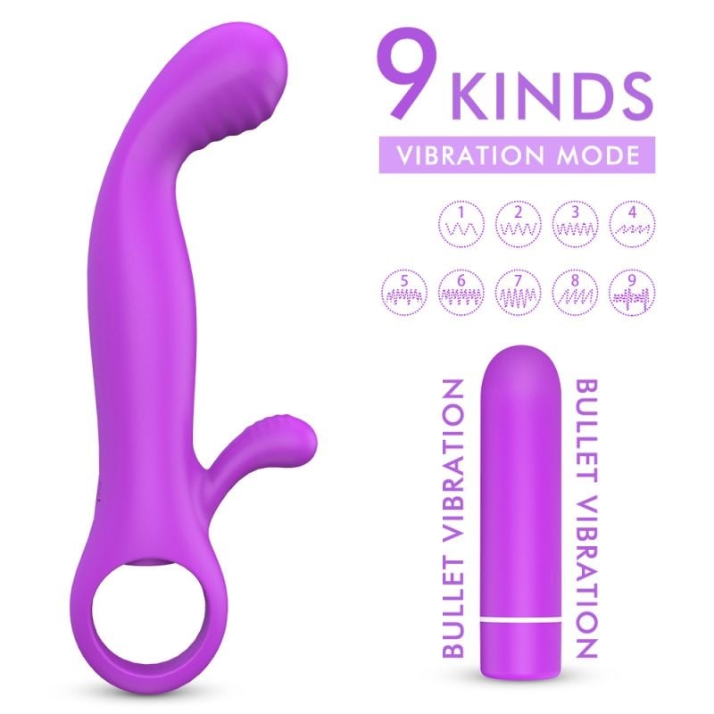 Vibrator din silicon Precious, 9 Moduri Vibratii, Silicon, USB - 3 | YEO