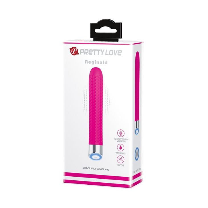 Vibrator elegant din silicon Pretty Love Reginald Red 16.7cm