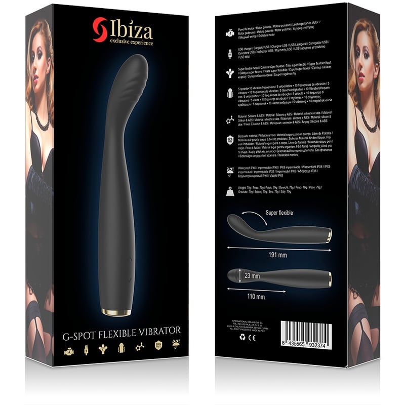 Vibrator flexibil pentru punctul G IBIZA - POWERFUL