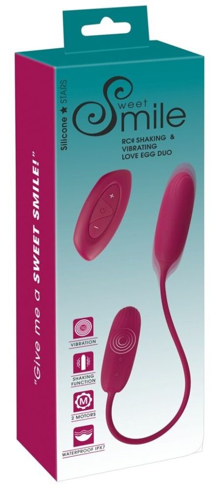 Vibrator glont Shaking & Vibrating Love Egg Duo