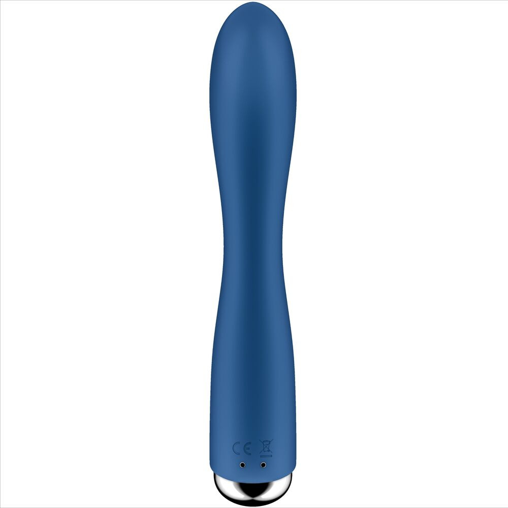 Vibrator iepure cu 12 programe de vibrații intense Satisfyer Spinning Rabbit 1, blue (20cm) - 3 | YEO