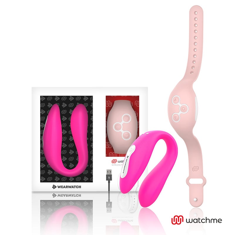 Vibrator inteligent Wearwatch - Watchme dual technology Vibrator culoare fuchsia / pink