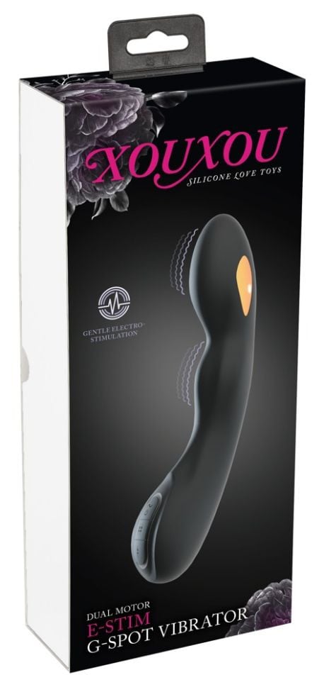 Vibrator punct G cu motor dublu cu stimulare electrica E-Stim G-Spot Vibrator (20,2 cm)