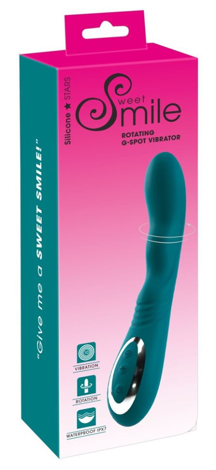 Vibrator punct G cu varf rotativ cu 10 moduri de vibratie Rotating G-Spot Vibrator (22,8 cm)