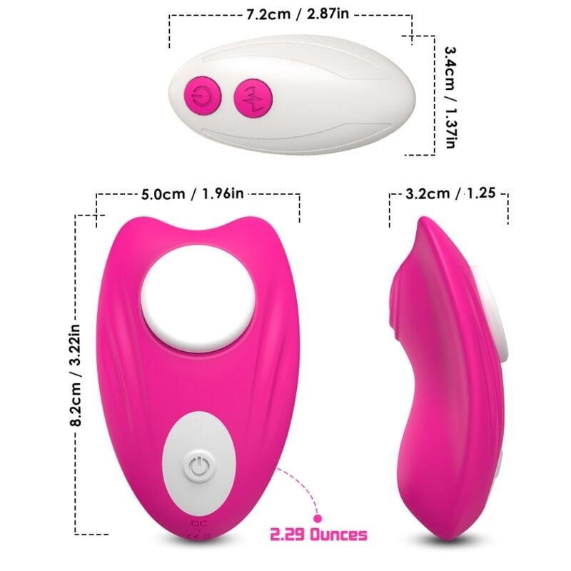 Vibrator purtabil cu chiloți, stimulare punct G, telecomandă ARMONY - BUTTERFLY