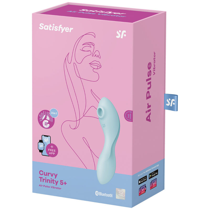 Vibrator Satisfyer Curvy Trinity 5+ blue (16.6cm)