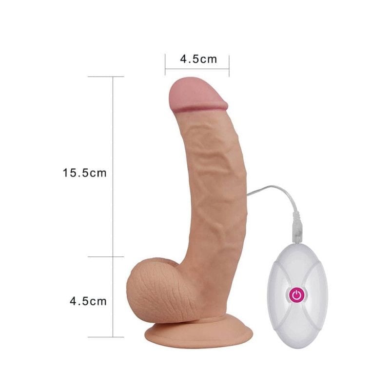 Vibrator The Ultra Soft Dude 20cm - 2 | YEO