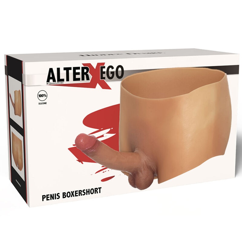 Boxeri cu Penis Realist HIDDEN DESIRE ALTER EGO - 18 cm, Mărimea L