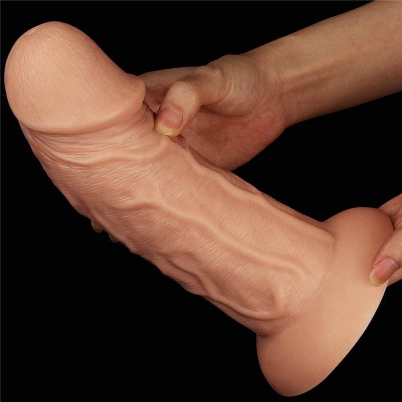 Dildo de marime gigantica Realistic Curved Dildo Flesh 23 x 6.5cm