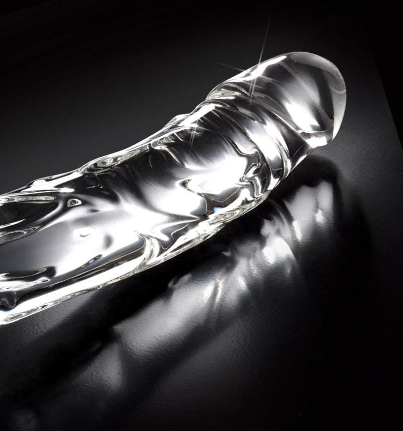 Dildo din sticla suflata manual Glass Dildo No. 62 (18cm)