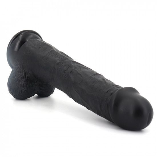 Dildo gigant prevazut cu testicule si ventuza de fixare X-MEN Geoff 11.9