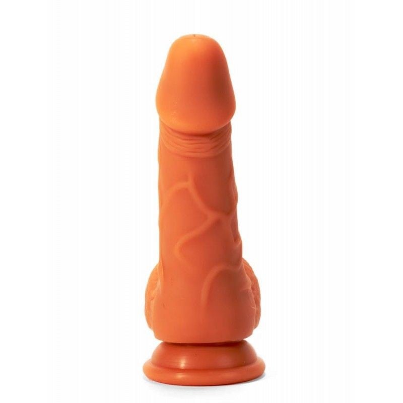 Dildo mic din silicon, realistic cu vene pronuntate Silicon Pleasure Flesh (15cm) - 2 | YEO