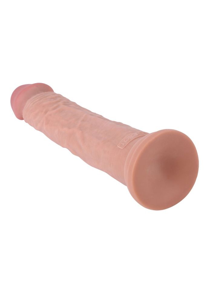 Dildo realist cu dubla densitate si ventuza de fixare Deluxe Dual Density Dong 14 In (36.5cm) - 1 | YEO