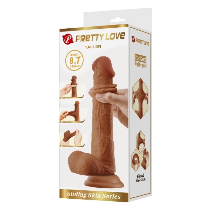 Dildo Realist Pretty Love Tallen Brown 22cm