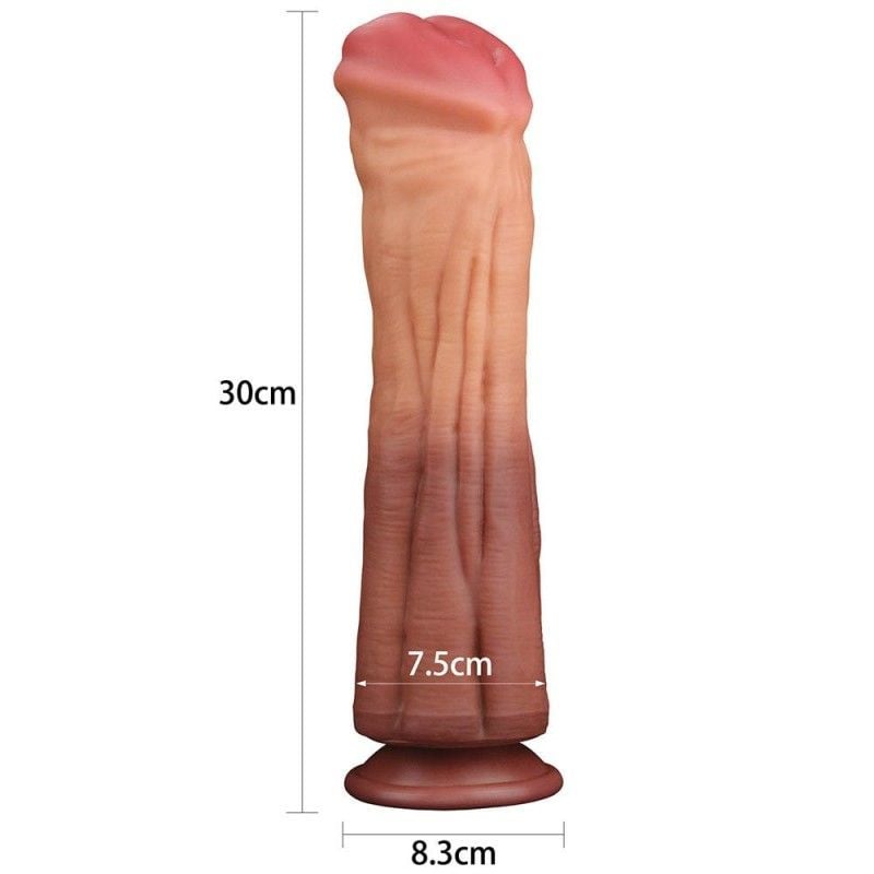 Dildo special sub forma de dildo horse Dual layered Platinum Silicone Cock (30cmx 7.5cm) - 3 | YEO