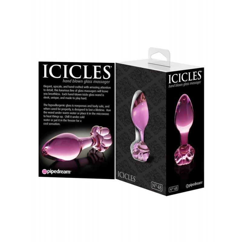 Dop anal din sticla Icicles No. 48