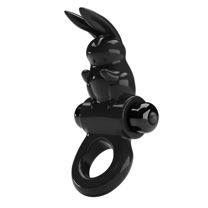 Inel negru pentru penis PRETTY LOVE - EXCITING RING