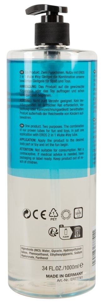 Lubrifiant 2 in 1 lube & toy, 1000 ml - 2 | YEO