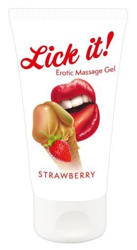 Lubrifiant Erotic Massage Gel Strawberry in SexShop KUR Romania