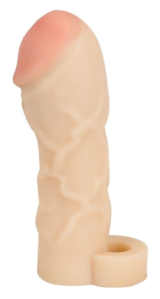 Manson prelungitor pentru penis flexibil cu un inel Thicker & Bigger Extension (17 cm)