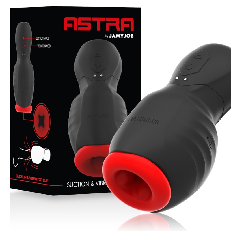 Masturbator cu vibratii JAMYJOB - ASTRA SUCTION & VIBRATION