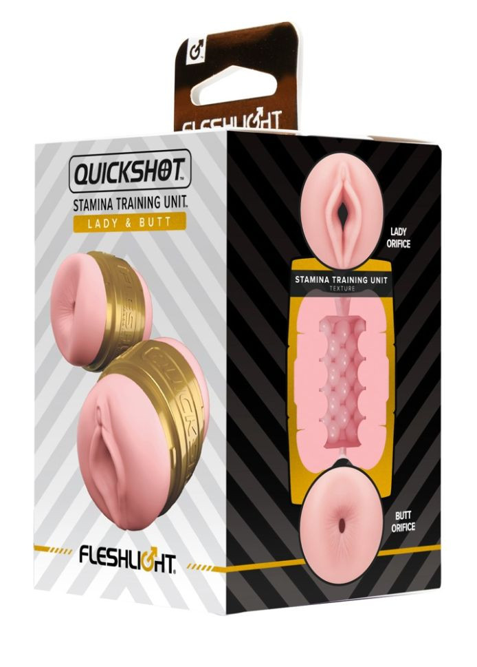 Masturbator dublu Quickshot Stamina Training Unit Lady & Butt