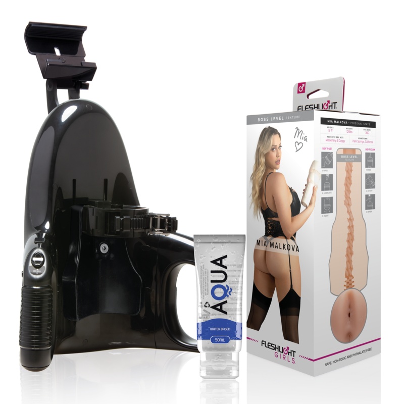 Masturbator Fleshlight Girls - Mia Malkova Boss Level + Universal Launch + Aqua Quality Lubricant 50 ML