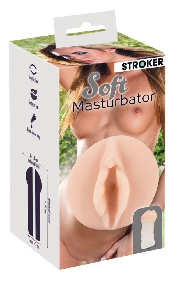 Masturbator intr-o forma realista a vaginului Soft Masturbator