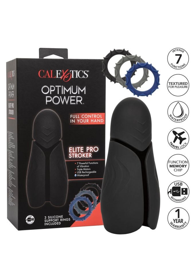 Masturbator pentru barbati striat cu noduri Elite Pro Stroker