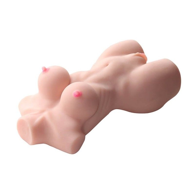 Masturbator realist dubla penetrare Double Hole 3D Masturbator- Marime Mare (43cm)