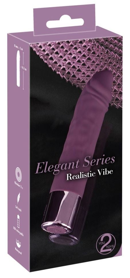 Mini vibrator cu 15 moduri de vibratie Realistic Vibe (14,3 cm) - 1 | YEO