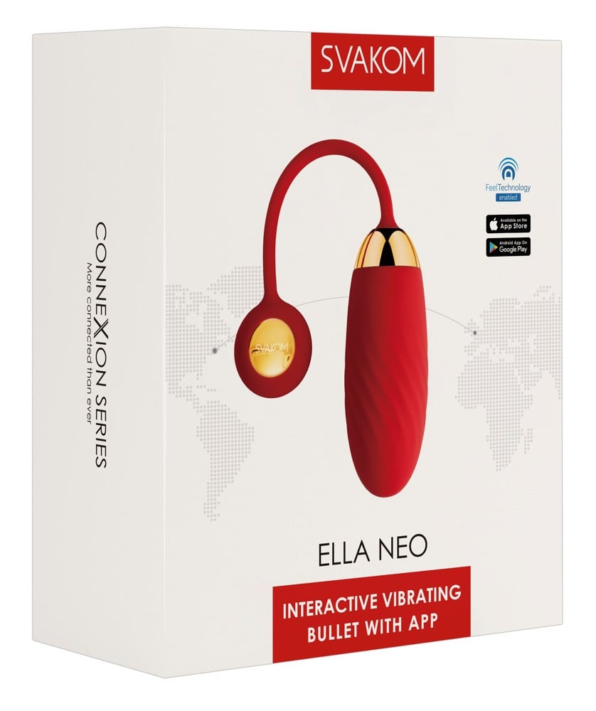 Ou vibrator cu aplicatie cu functii inteligente Svakom Ella Neo Bullet - 2 | YEO