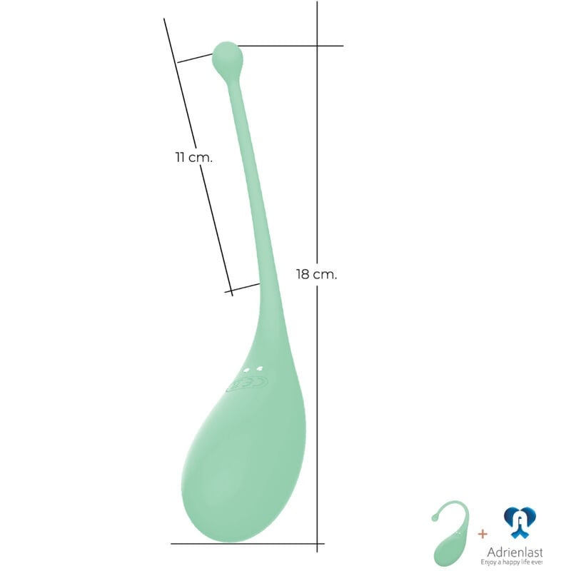 Ou vibrator inteligent Palpitation Vibrating Egg Adrien Lastic culoare Verde - 2 | YEO