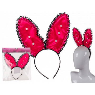 Plastic hairband, Bachelorette bunny with pearls