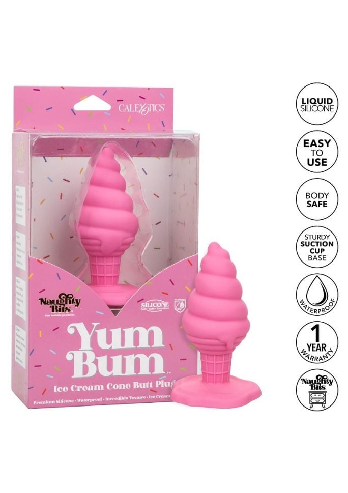 Plug anal din silicon Yum Bum Ice Cone Butt Plug (9,5 cm)