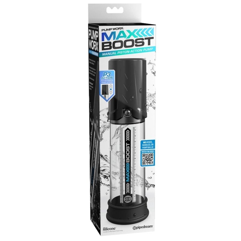 Pompa penis PUMP WORX - MAX BOOST BLACK - 3 | YEO