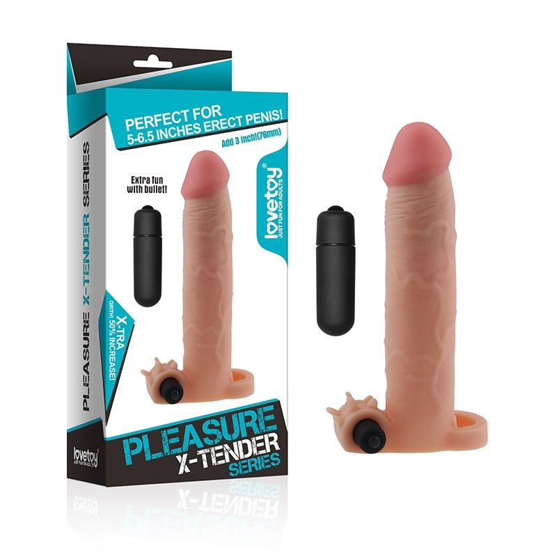 Prelungitor cu vibratii ADD 3 PLEASURE X TENDER 20cm