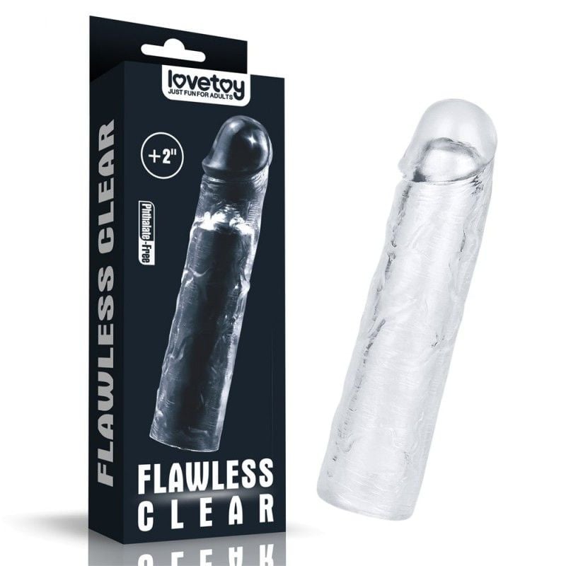 Prelungitor transparent Flawless Clear Penis Sleeve Add 2'' 19cm