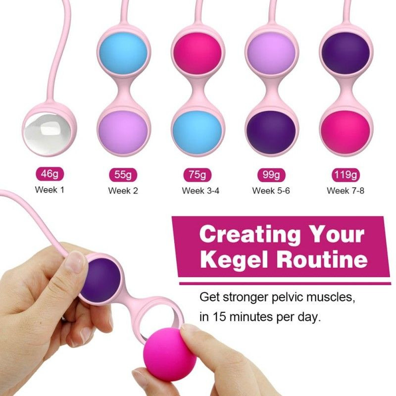 Set bile Kegel din silicon Beautiful Kegel Balls I