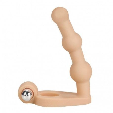 Stimulator anal foarte subtire, cu vibratii The Ultra Soft Bead (inserabil 14cm)