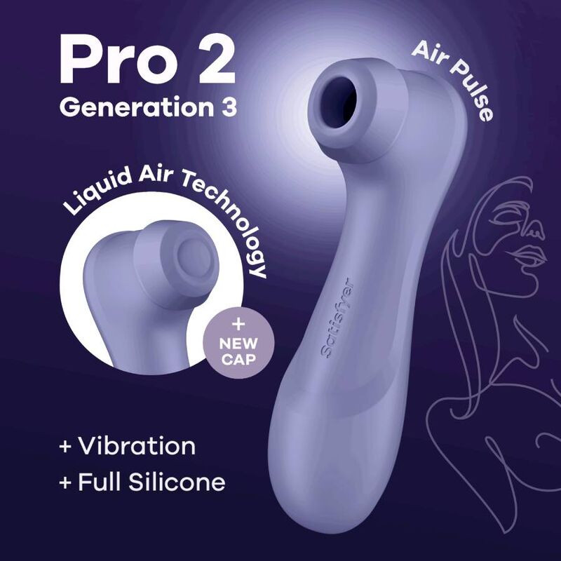 Stimulator clitoris Satisfyer Pro 2 Generation 3 with Liquid Air lilac - 1 | YEO