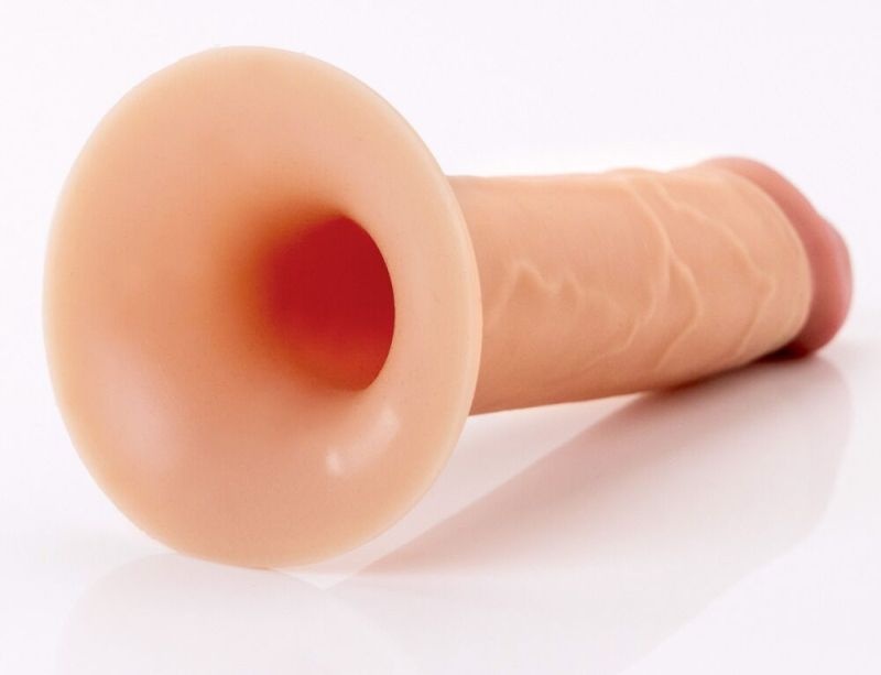 Strap-on cu extensie penis Hollow Silicone Strap-on 21.6cm - 2 | YEO