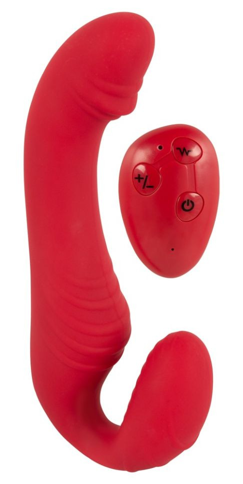 Strap-on dublu vibrator cu 3 motoare, 9 moduri de vibratie cu telecomanda - 3 | YEO