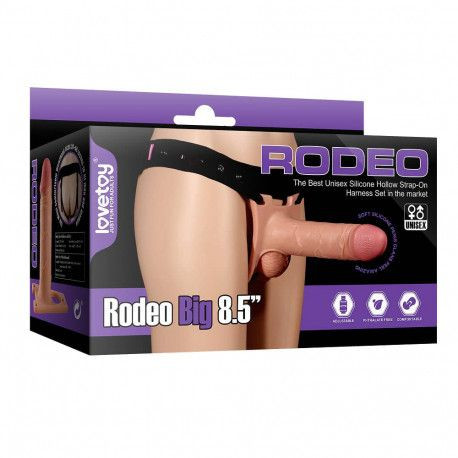 Strap on realist din silicon moale Rodeo Big 8.5\'\' Silicon Moale 21.25cm