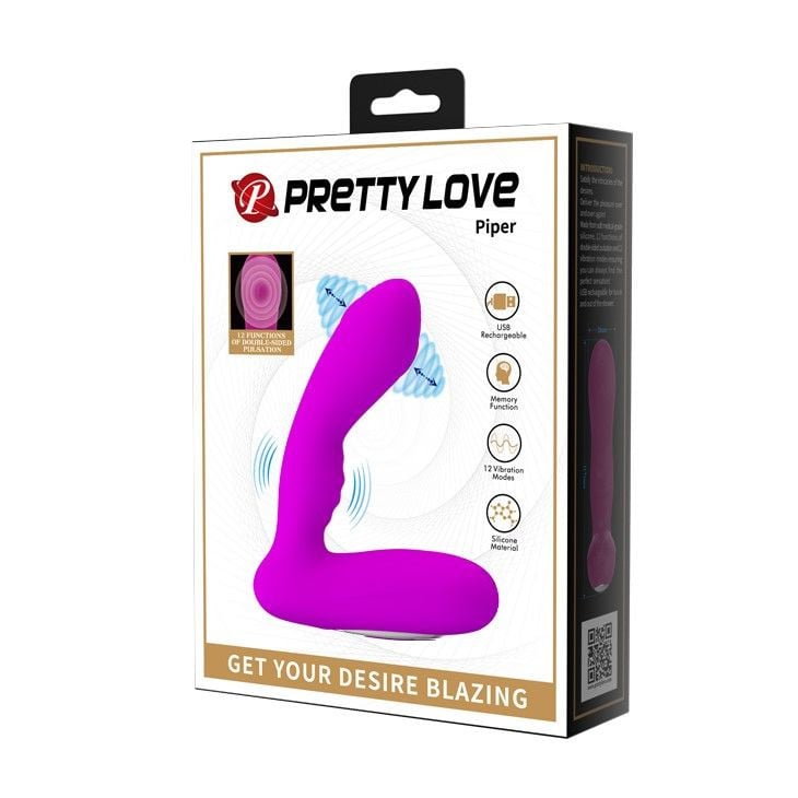 Vibrator anal cu Pulsatii Pretty Love Piper