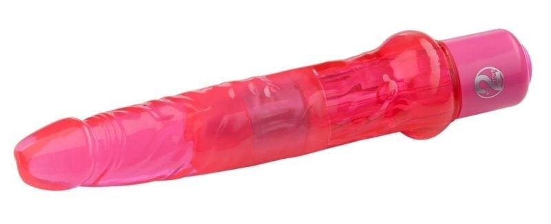 Vibrator anal flexibil 7 moduri de vibratie Jelly Anal, pink (17,5 cm)