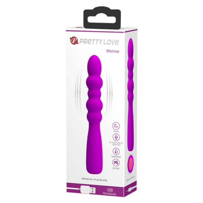 Vibrator Anal reincarcabil si foarte flexibil Incepatori Monroe Purple