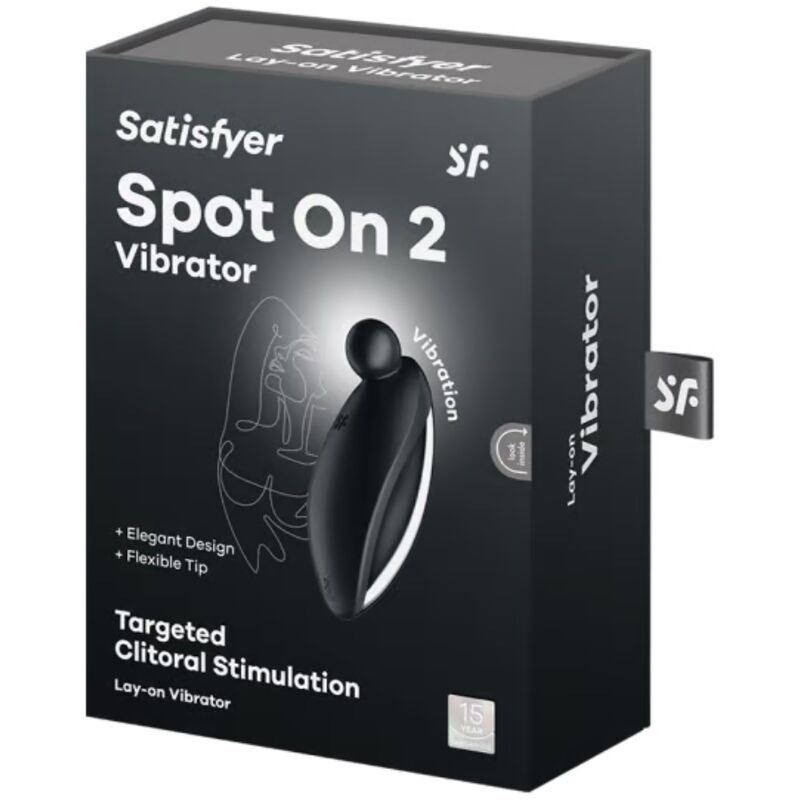 Vibrator Compact Satisfyer Spot On 2 -pentru Stimularea Clitoridiană culoare Negru